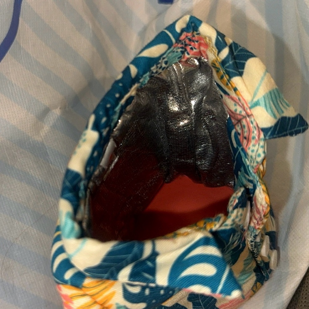 Puffin Drinkware insulated Hawaiian button down shirt koozie teal & coral Aloha - Picture 5 of 7